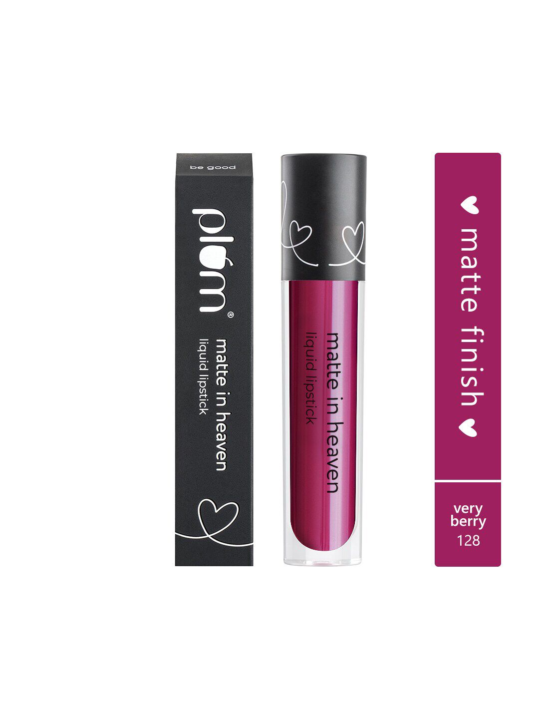 Plum Matte In Heaven Liquid Lipstick 4.5 ml - Very Berry 128 Price in India