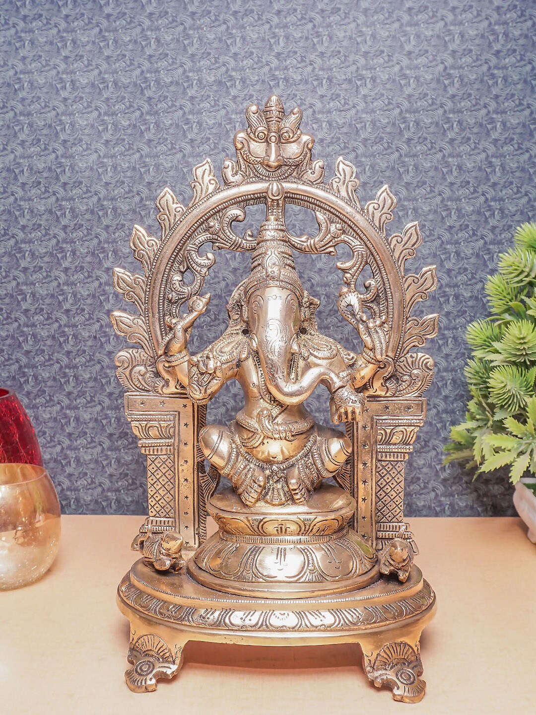 StatueStudio Bronze-Colored Ganesha Idol Showpiece Price in India
