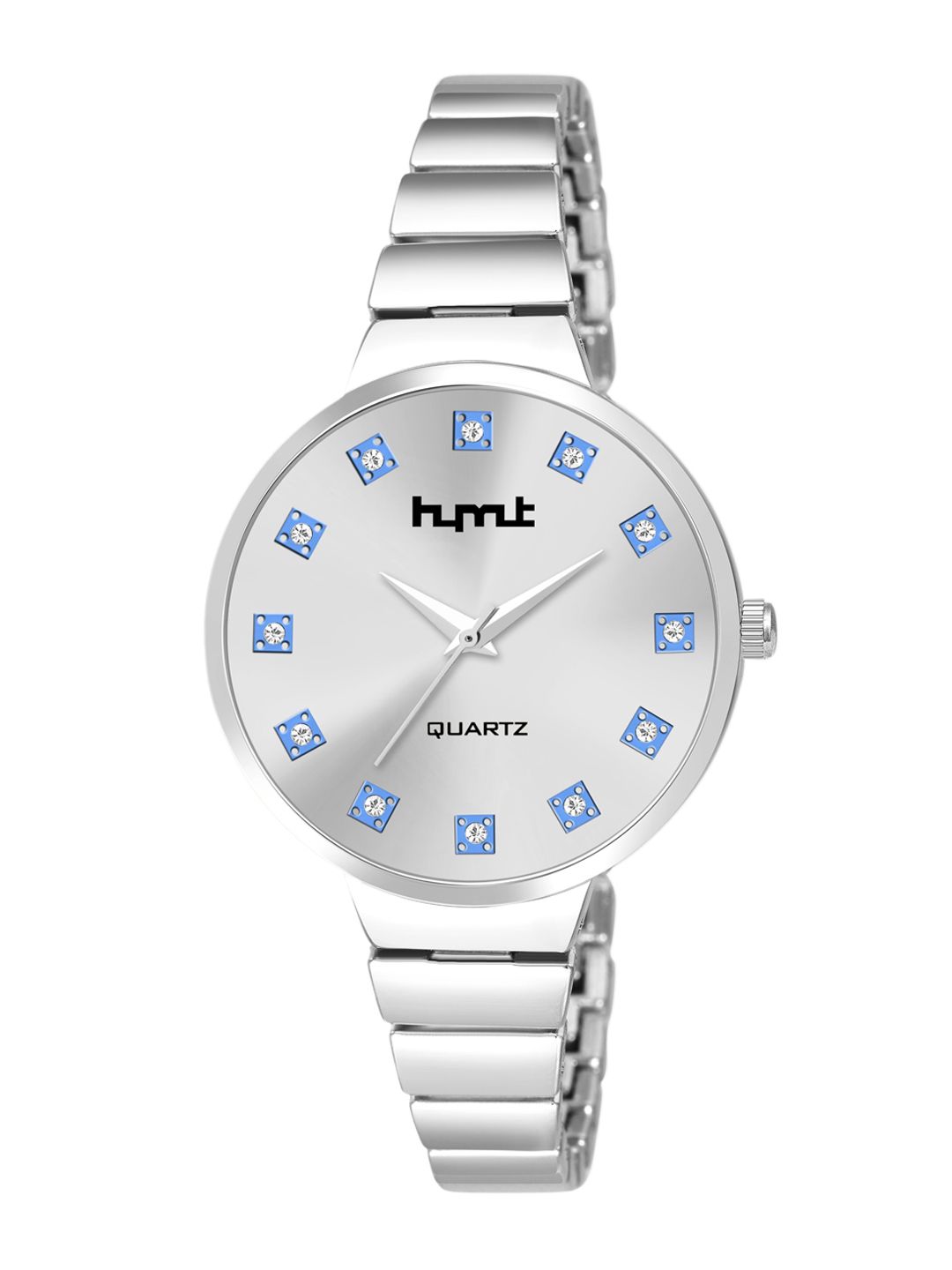 HYMT Women Blue Embellished Dial & Stainless Steel Straps Analogue Watch HMTY-8009 Price in India