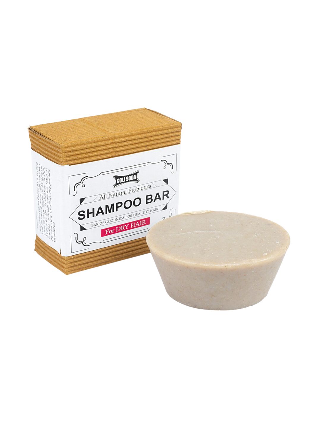 GOLI SODA All Natural Probiotics Shampoo Bar for Dry Hair 90 g Price in India
