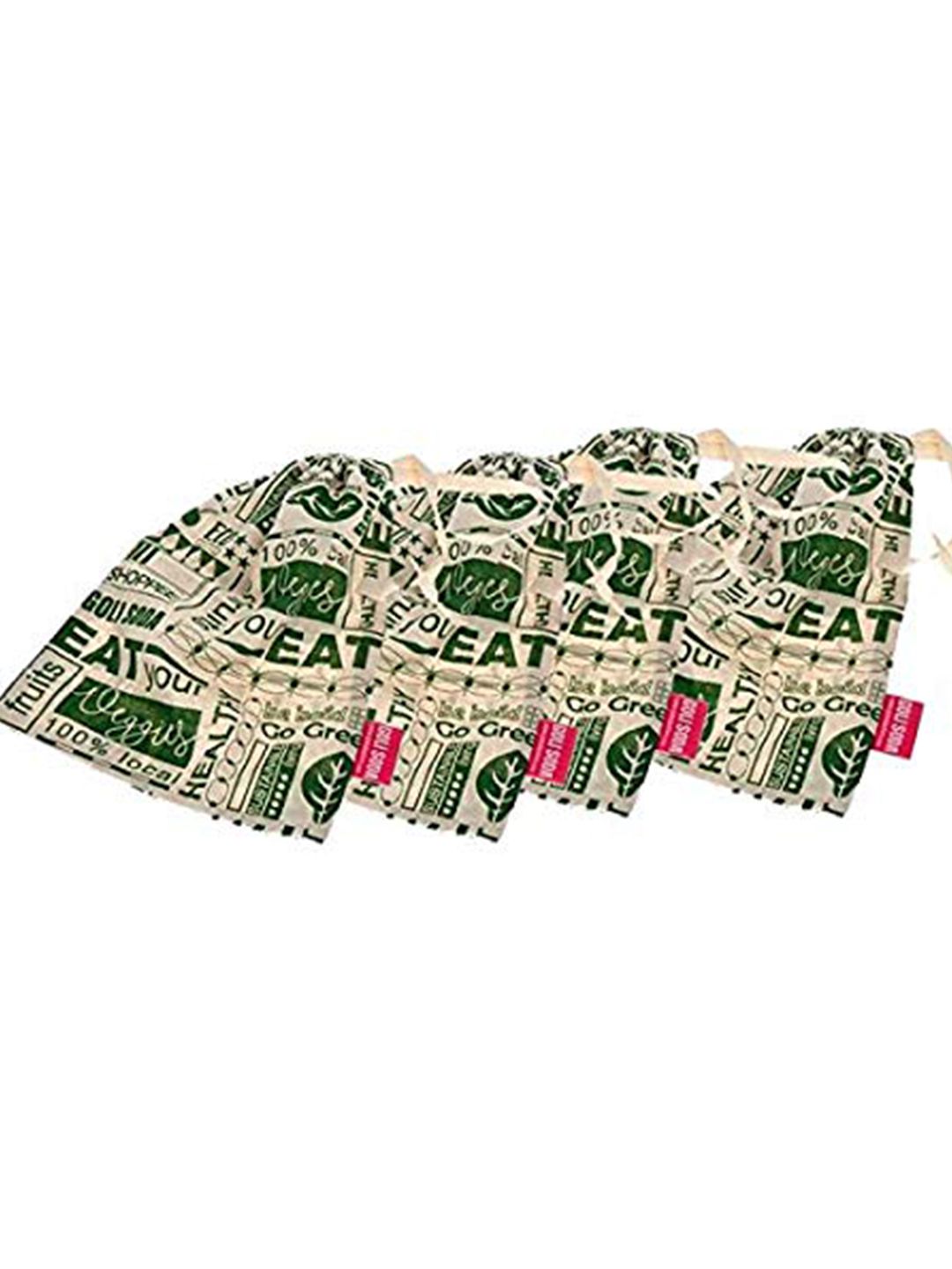 GOLI SODA White Printed Reusable Cotton Produce Bag Price in India