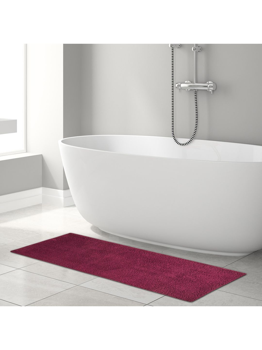 Home Centre Purple Solid Bath Runners Price in India