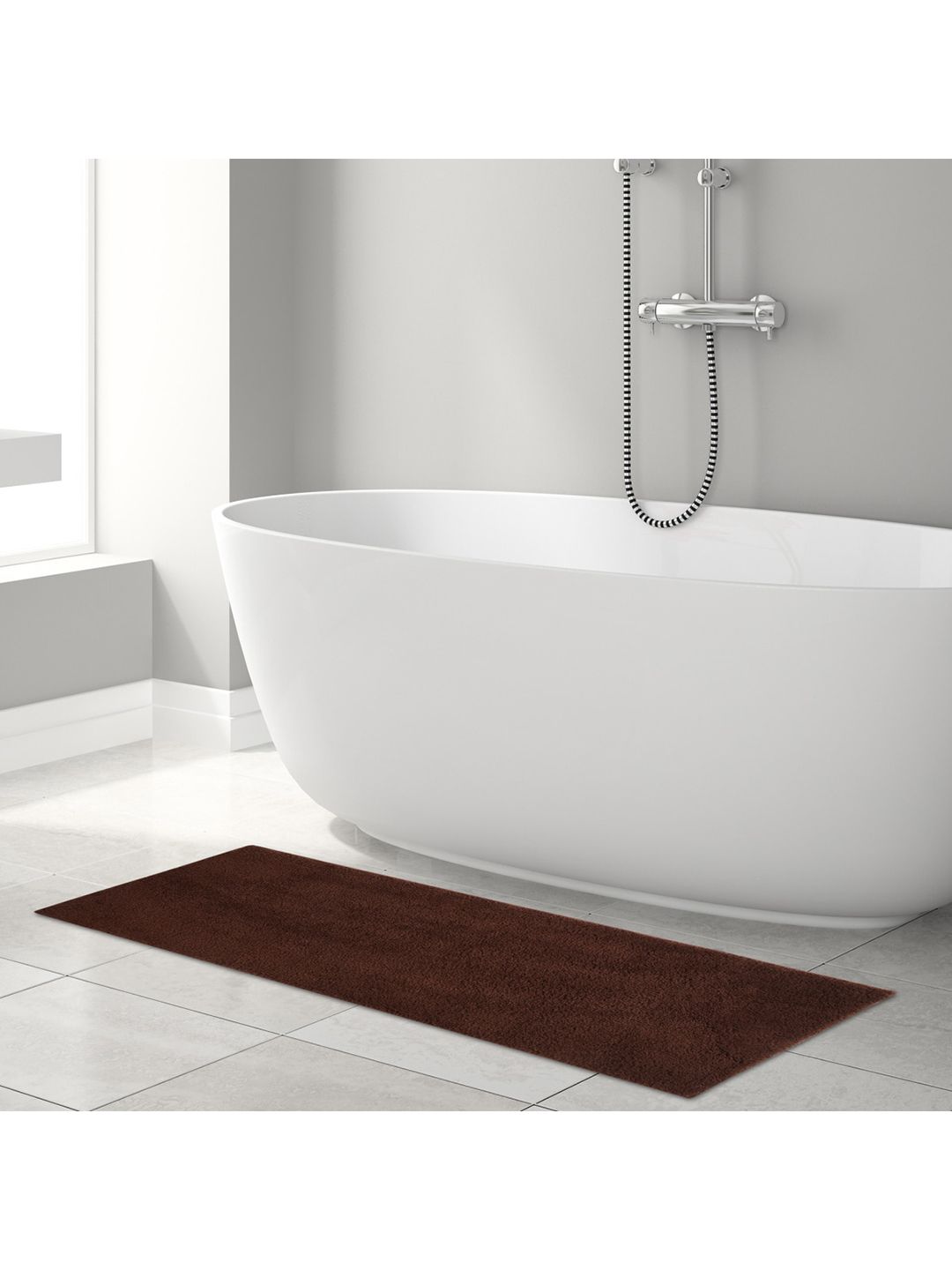 Home Centre Brown Color Connect Essence Textured Bath Rug Price in India