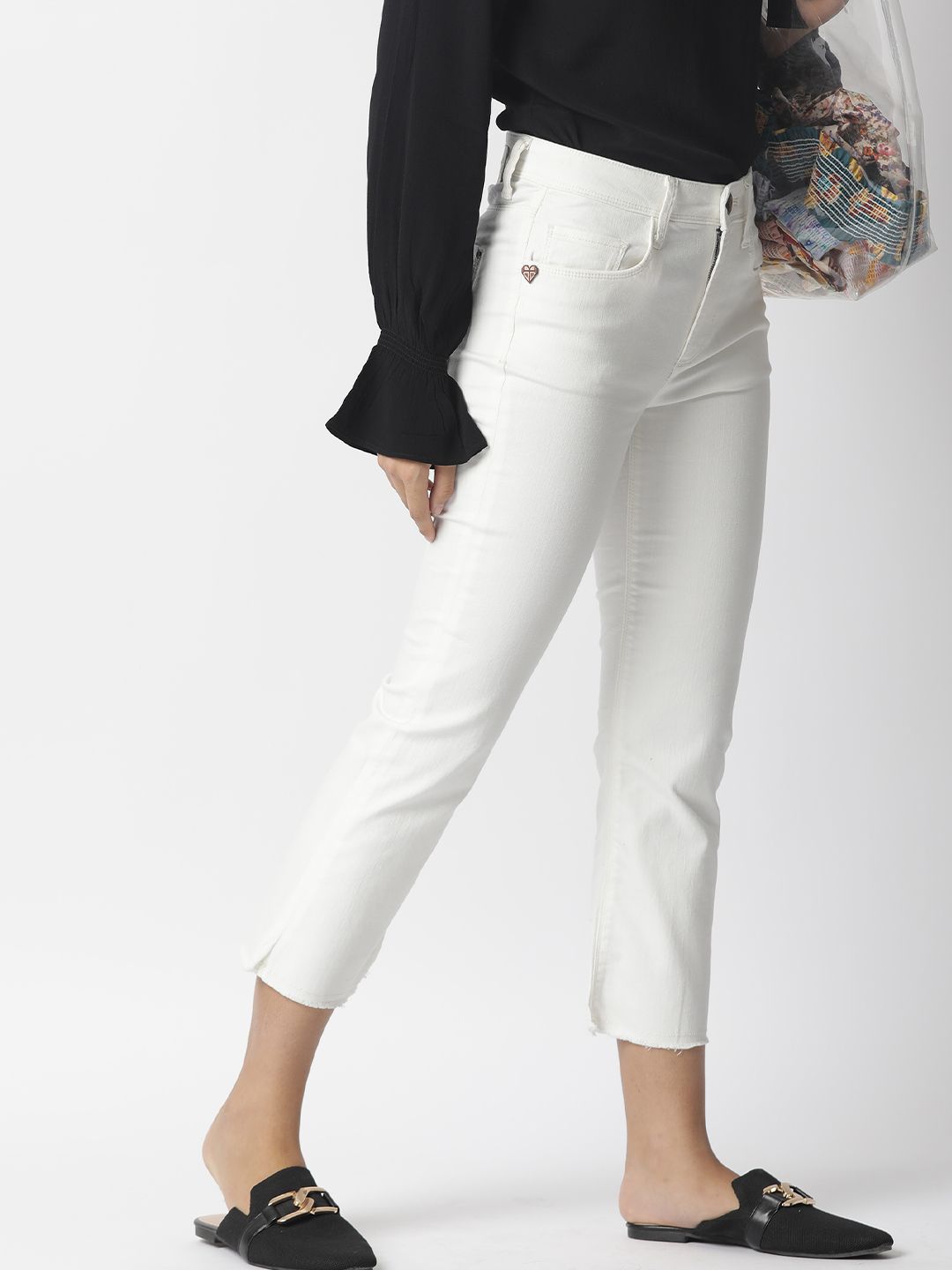 RAREISM Women White High-Rise Jeans Price in India