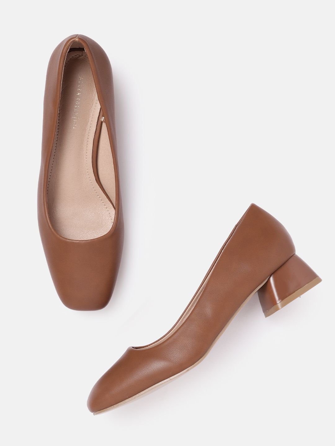 Allen Solly Women Brown Solid Pumps Price in India