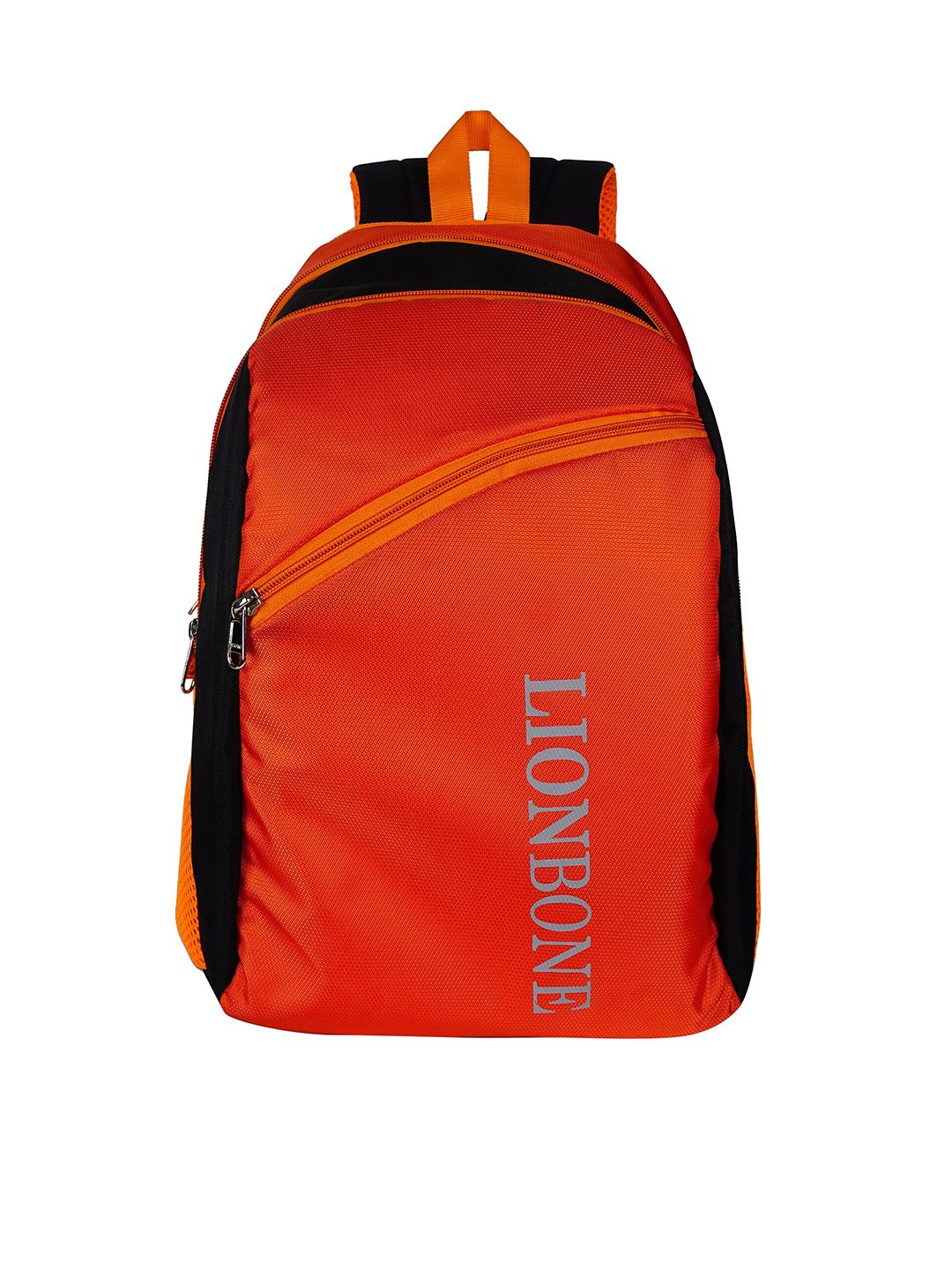 LIONBONE Unisex Orange & Black Backpack Price in India