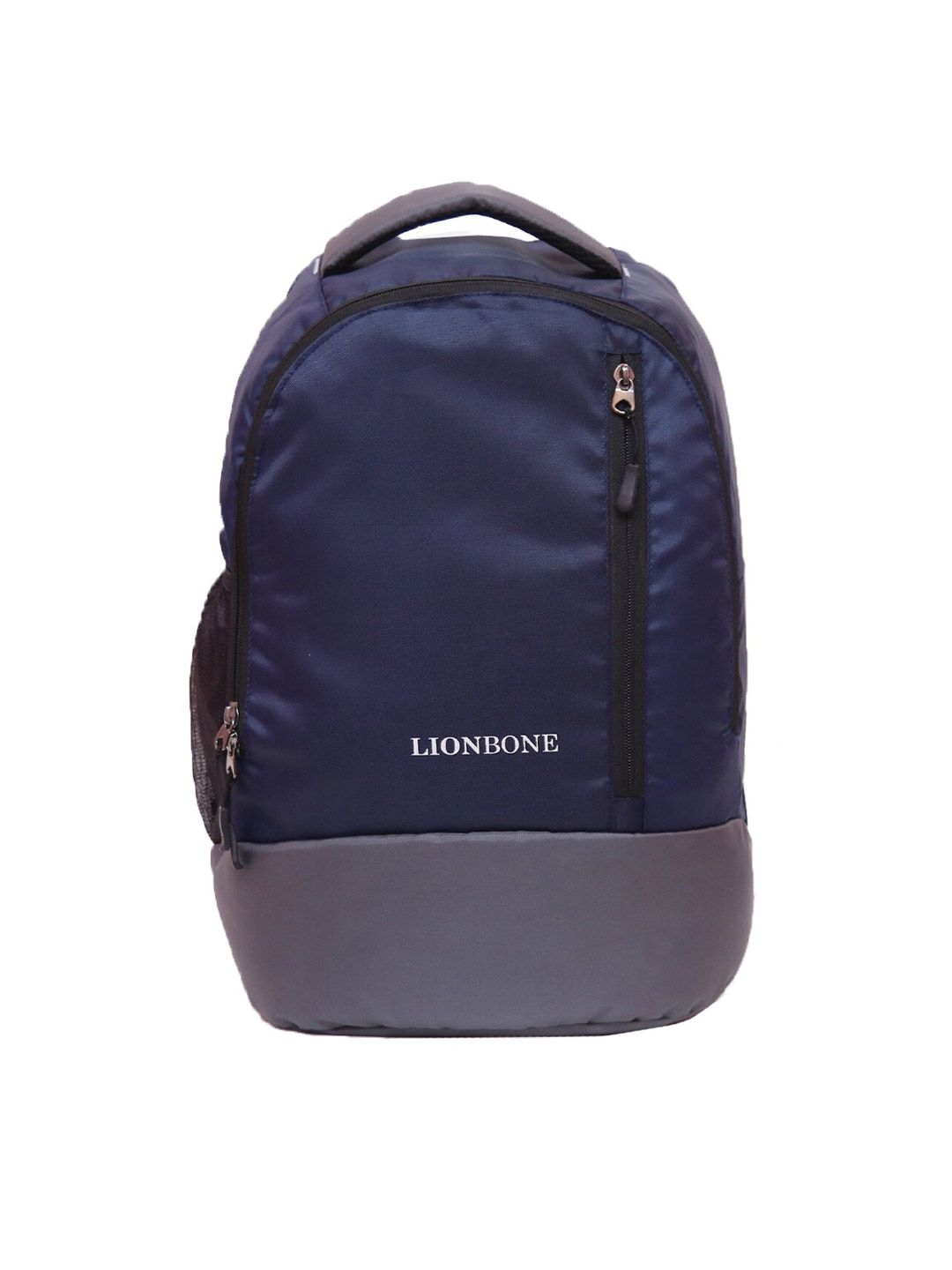 LIONBONE Unisex Navy Blue & Grey Backpack Price in India