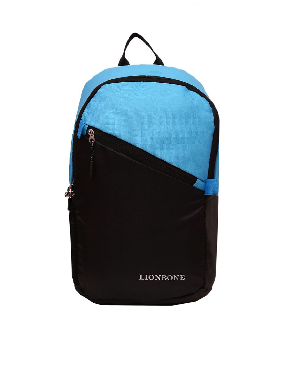 LIONBONE Unisex Black & Blue Colourblocked Laptop Backpack Price in India