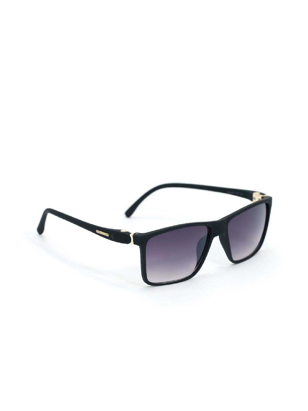 SUNNIES Unisex Purple Lens & Black Rectangle Sunglasses with UV Protected Lens SUNNIES-048