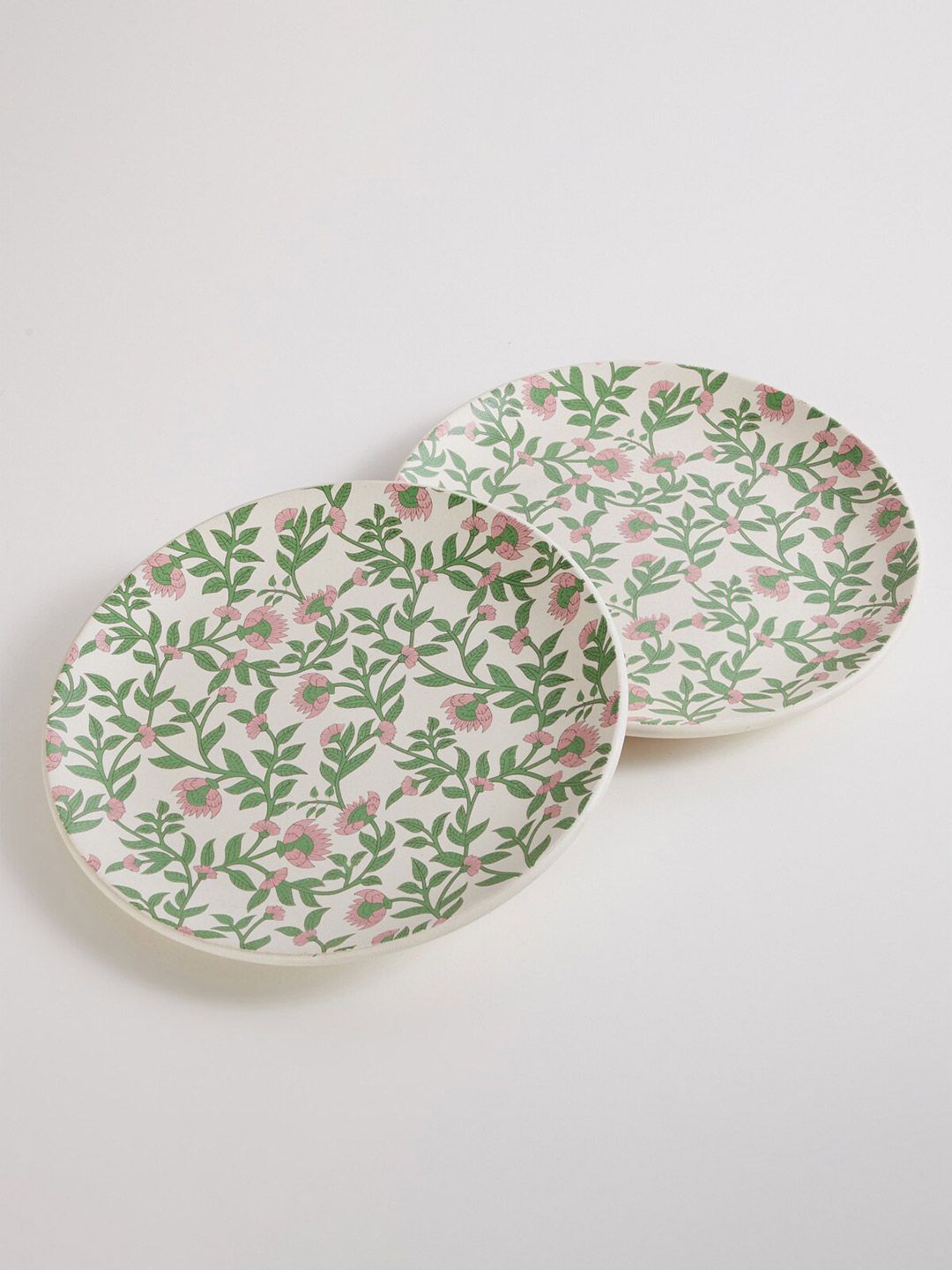 Home Centre Set Of 2 Stoneware Glossy Plates Price in India