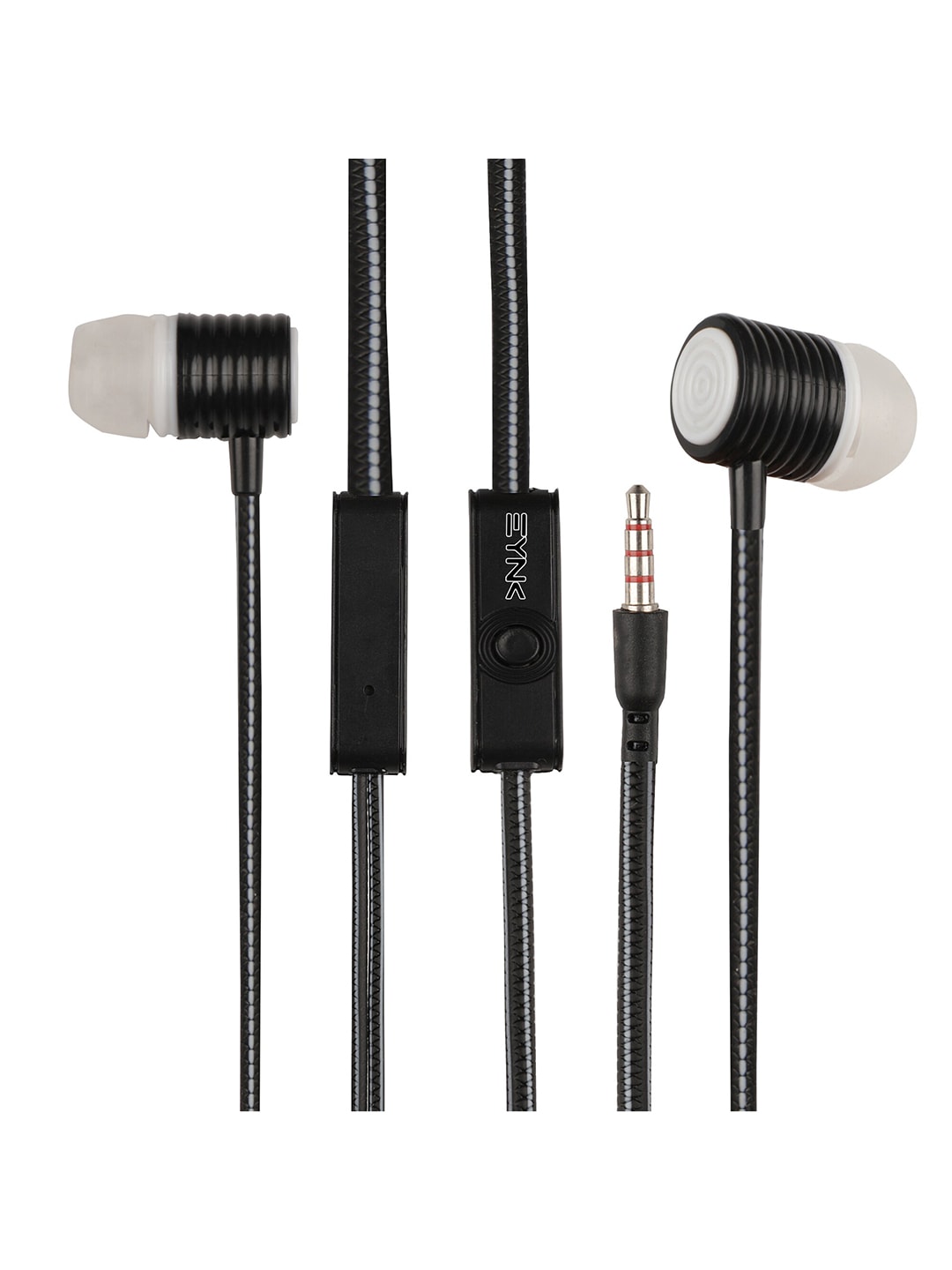 EYNK Black & White Solid In-Ear Wired Earphones Price in India
