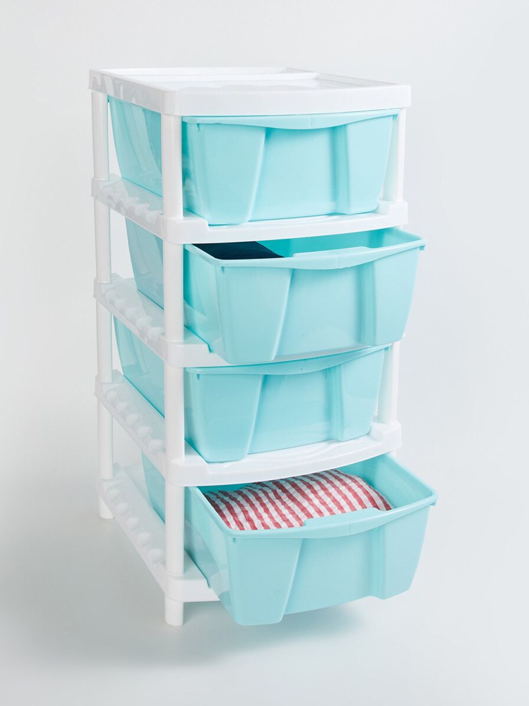 Home Centre Blue Polypropylene Multi-Purpose 4-Tier Drawers Price in India