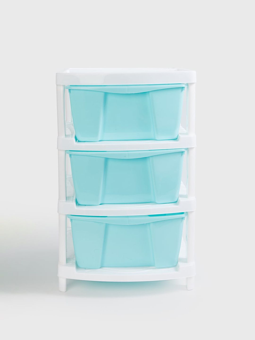 Home Centre Blue Solid Plastic 3 Layer Mini Drawer Organiser Price in India