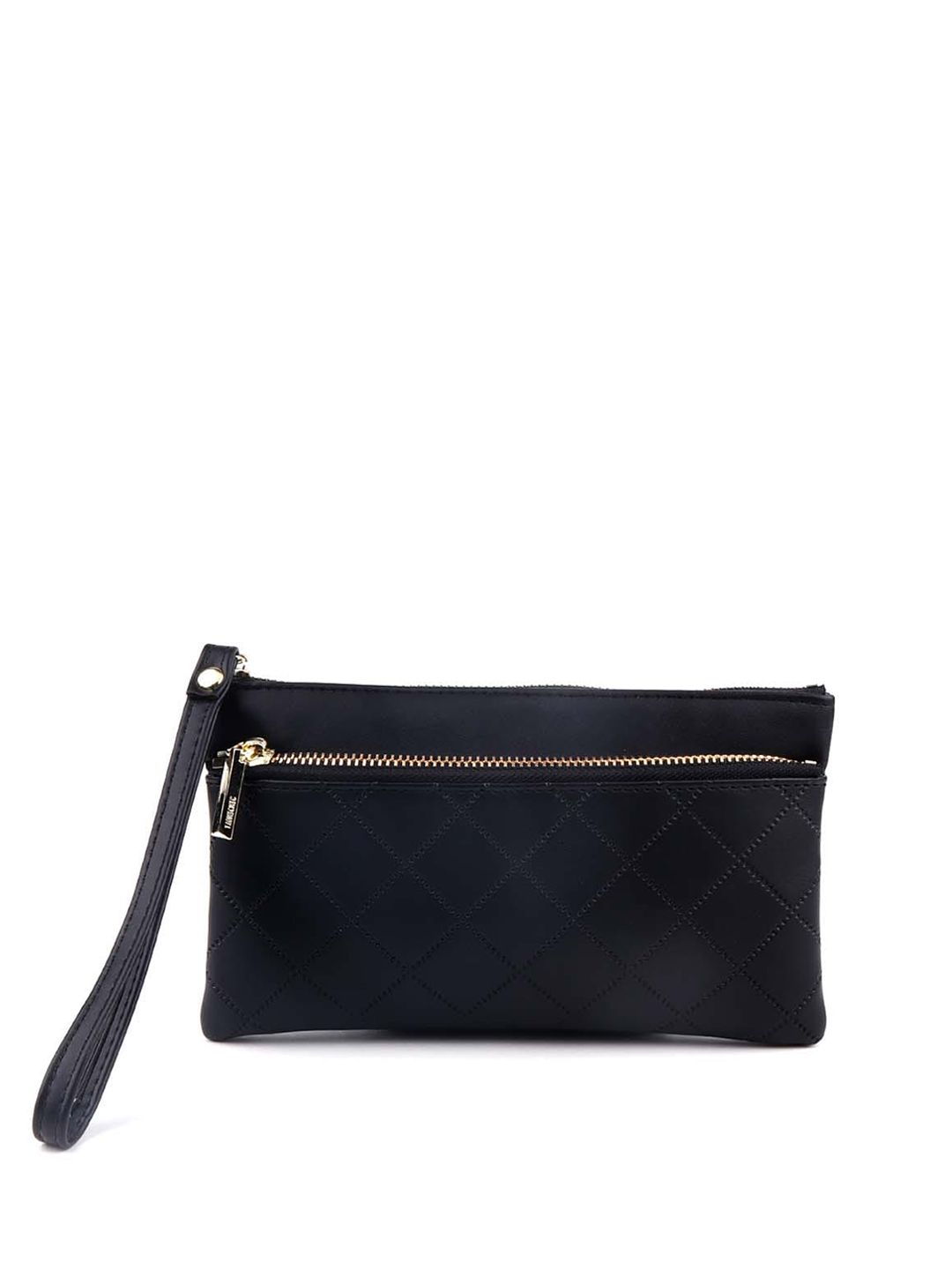 ODETTE Women Black Solid Envelope Price in India