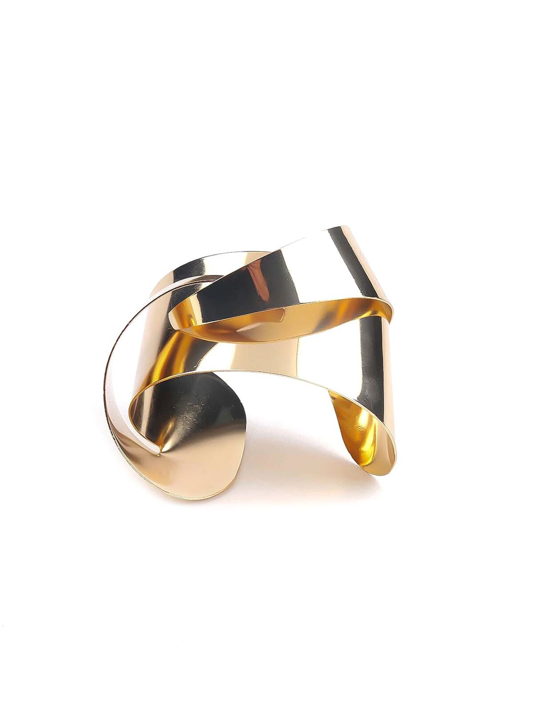 ODETTE Women Gold-Toned Cuff Bracelet Price in India