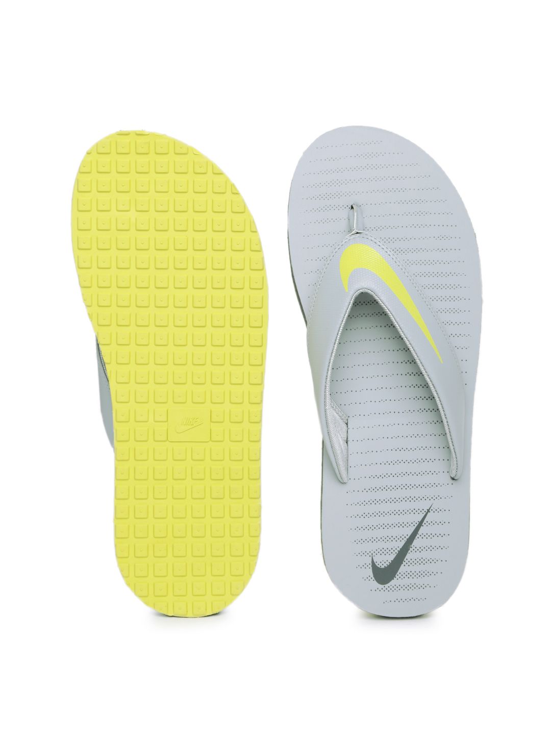 yellow nike slippers