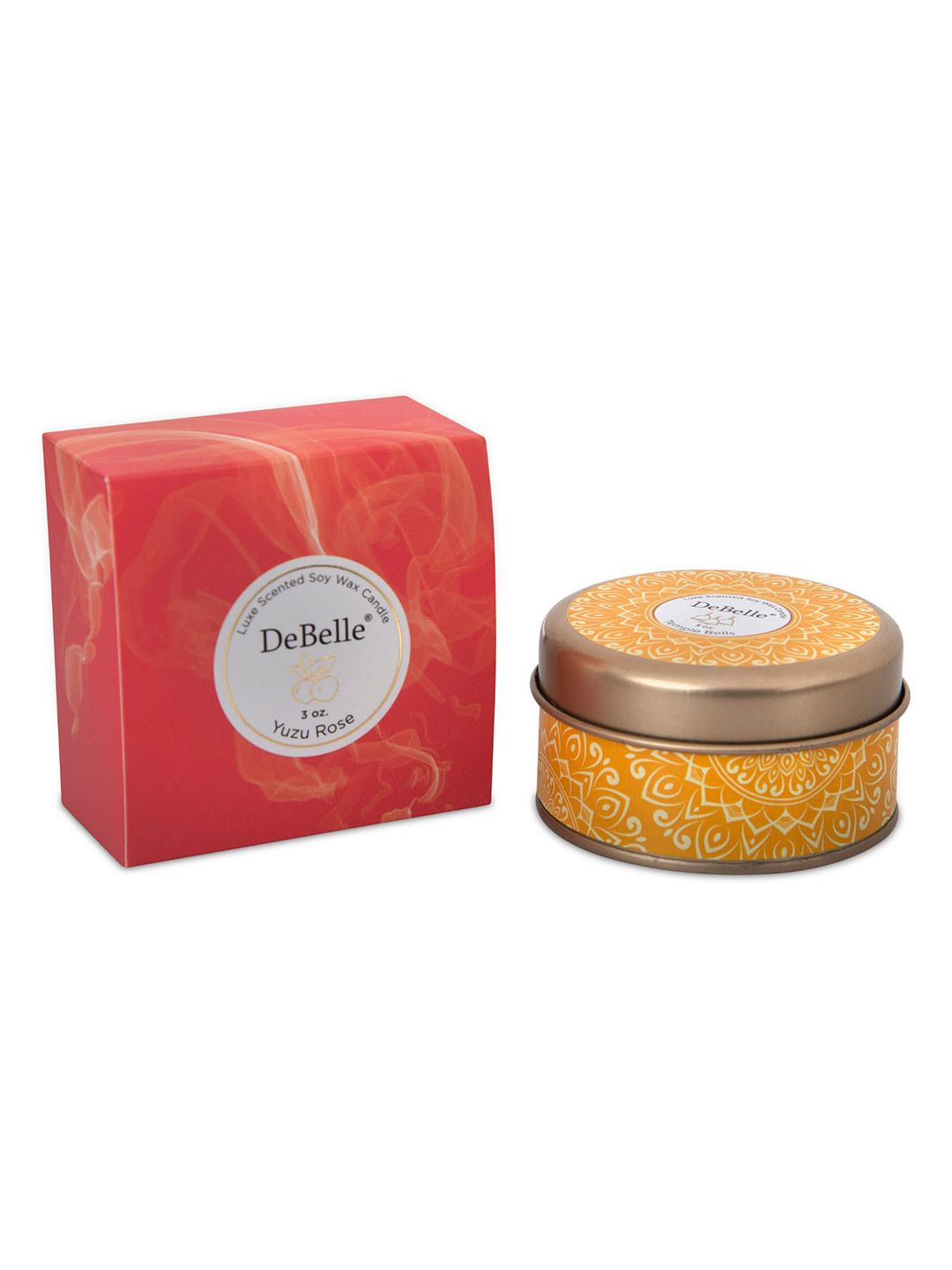 DeBelle Yellow Scented Soy Wax Candle- Temple Bells Price in India