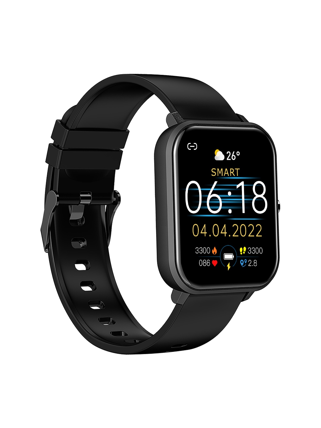 pTron Pulsefit Pro Bluetooth Calling Smartwatch with 1.69" Full Touch Screen - Black Price in India
