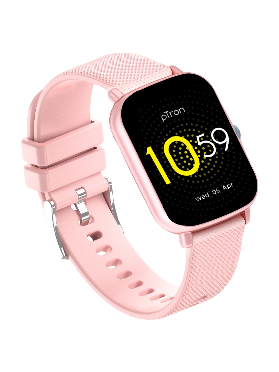 pTron Pulsefit F21+ Fitness Smartwatch with 1.7" Full Touch Screen & IP68 - Pink Price in India