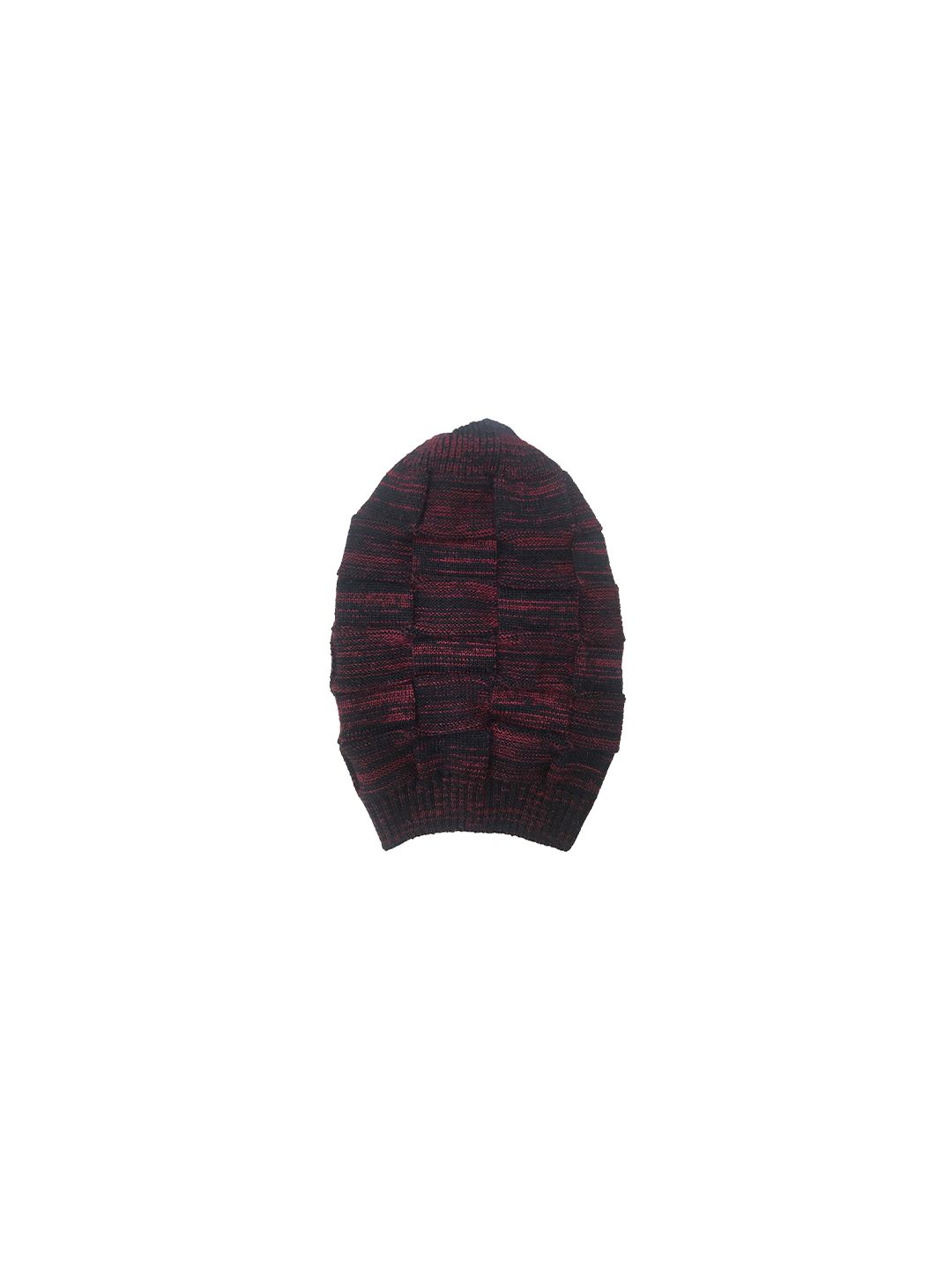 Gajraj Unisex Black Woollen Slouchy Beanie Price in India