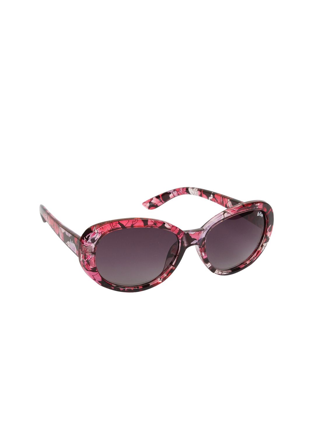 Lee Cooper Women Grey Lens & Purple Butterfly Sunglasses with Polarised Lens Price in India
