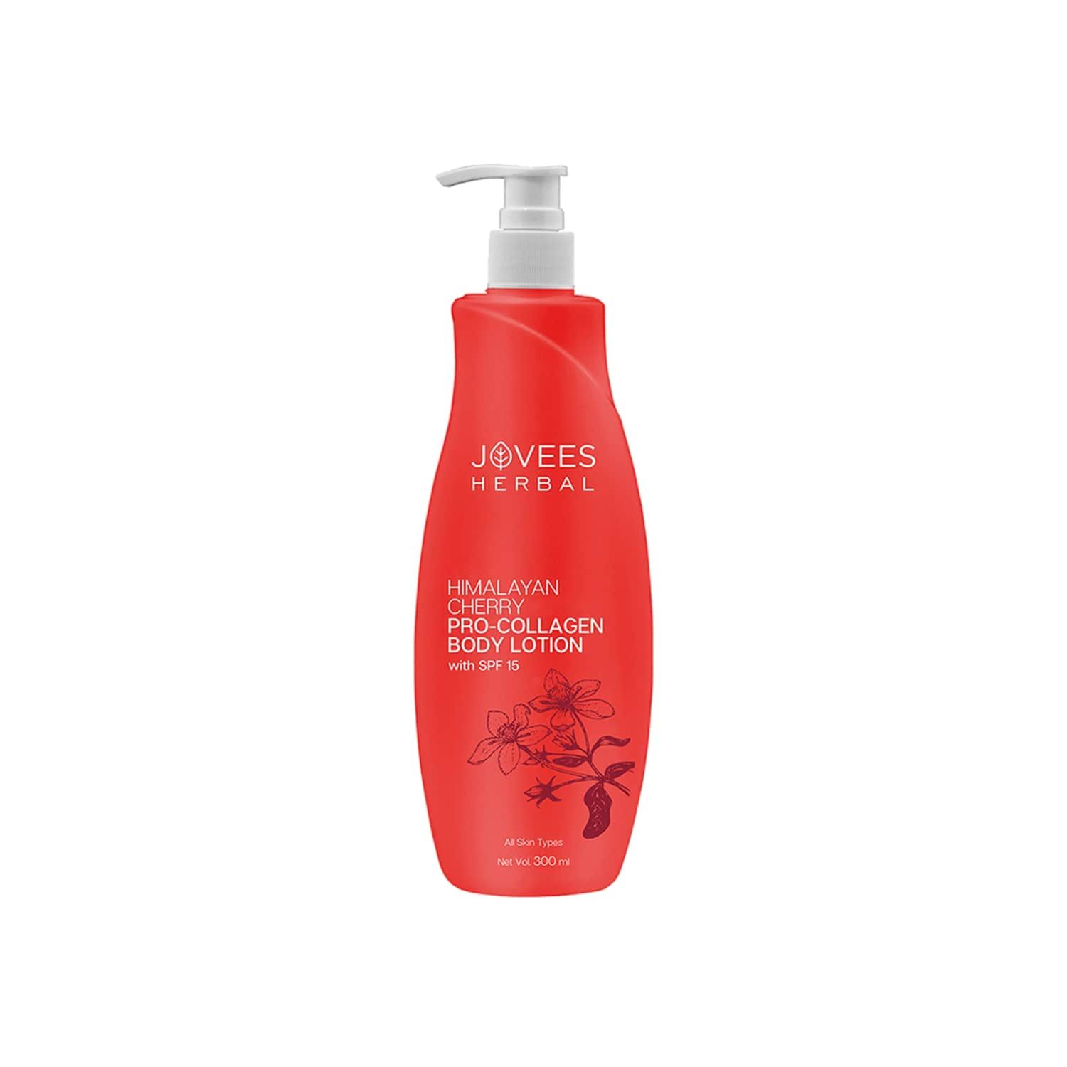 Jovees Himalayan Cherry Pro-Collagen Hand & Body Lotion with SPF - 300 ml