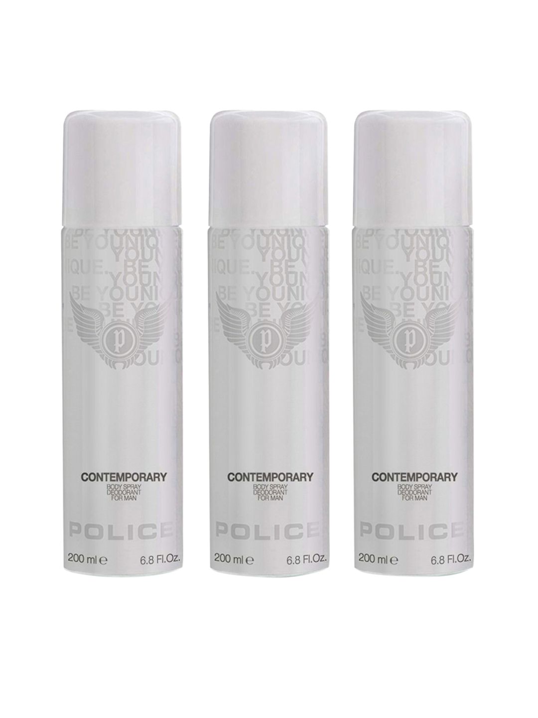 Police Men Set of 3 Contemporary Deodorant Spray - 200 ml Each