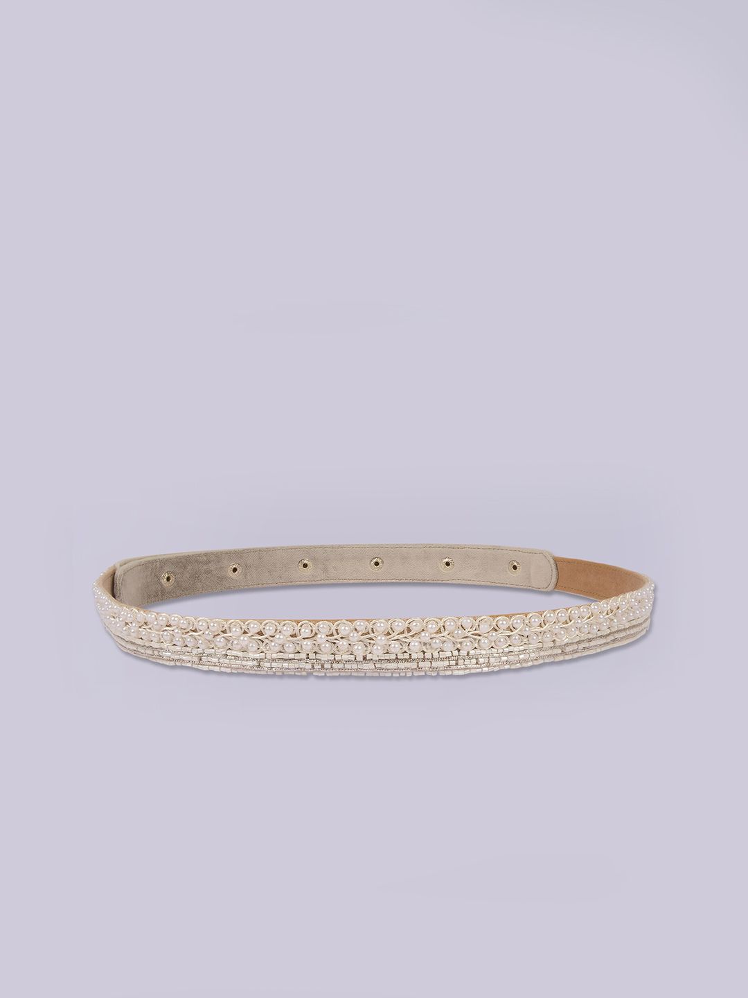 D'oro Women White Embellished Belt Price in India