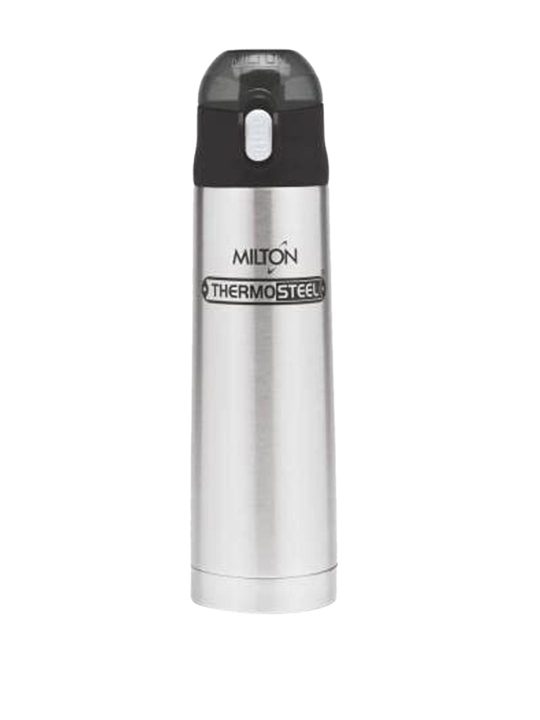 Milton Silver Toned & Black Stainless Steel Insulated Water Bottle 750ML Price in India