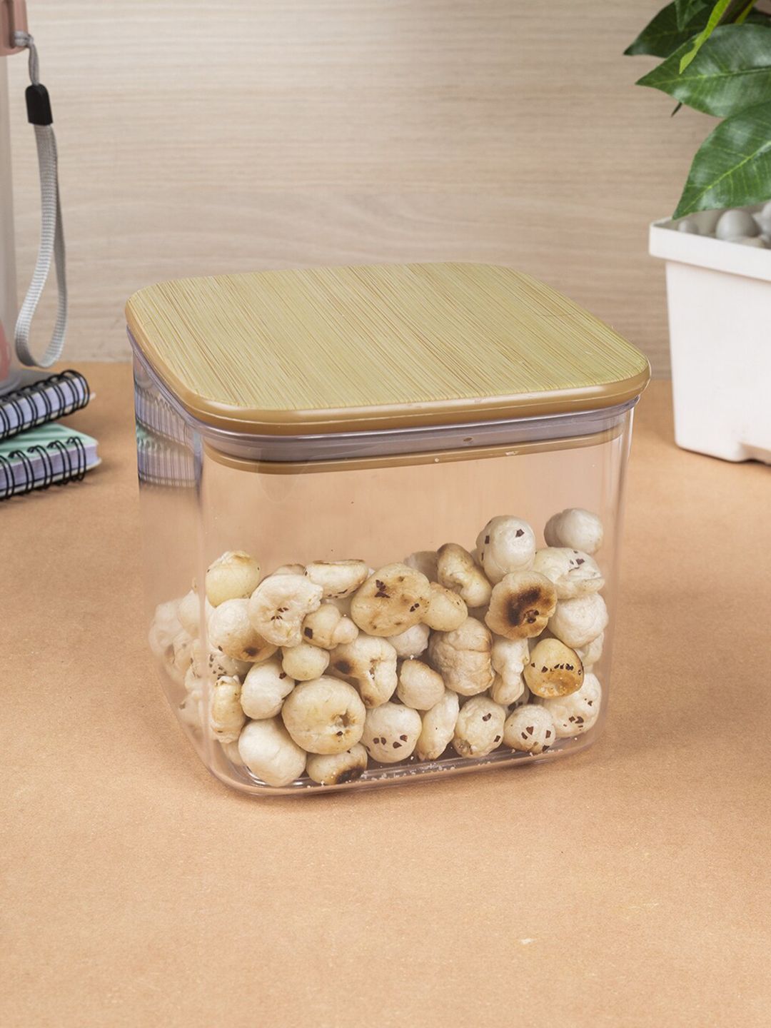 MARKET99 Brown & Transparent Solid Food Storage Container Price in India