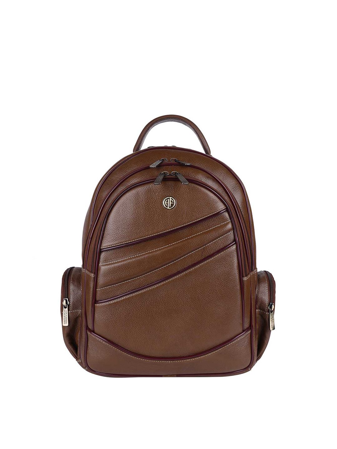 HAMMONDS FLYCATCHER Unisex Beige Leather 15.6 Inch Laptop Backpack Price in India