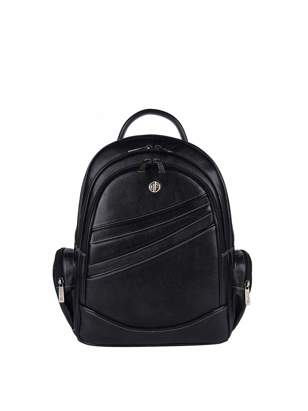 HAMMONDS FLYCATCHER Unisex Black Textured Backpack with Compression Straps Price in India