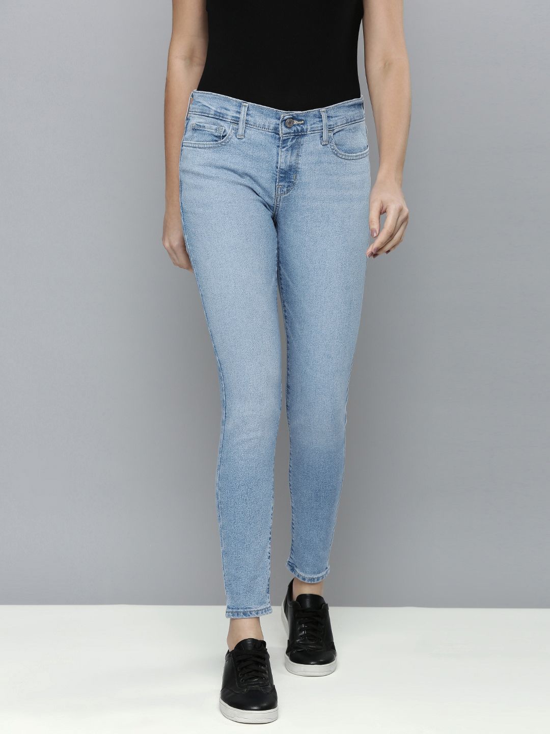 Levis Women Blue 710 Super Skinny Fit Light Fade Stretchable Jeans Price in India