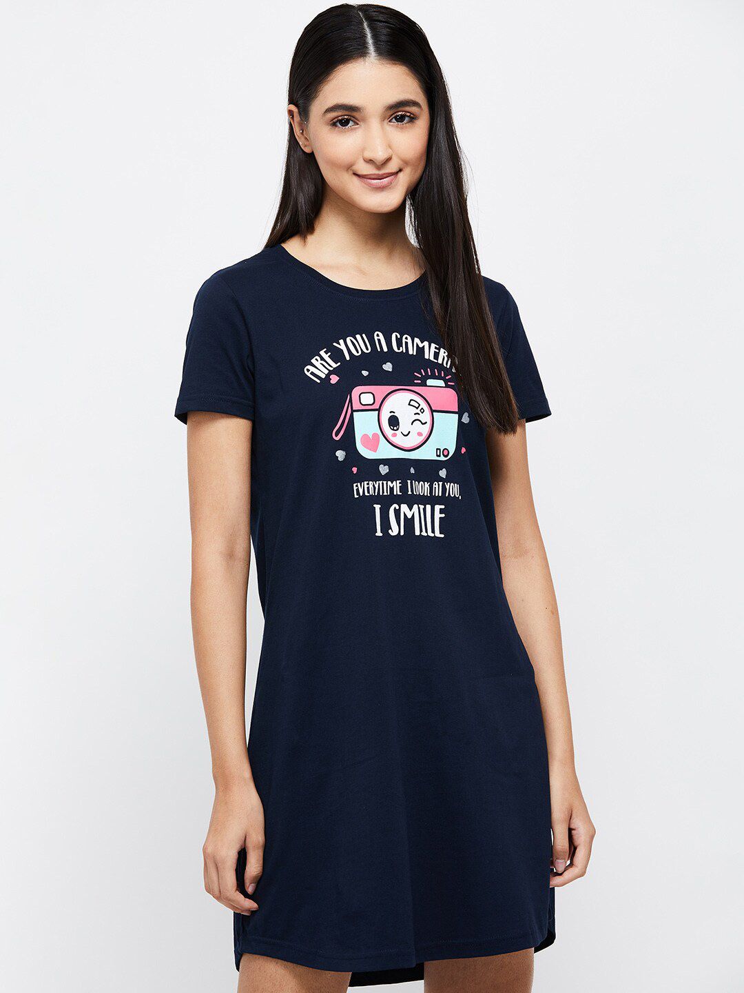 max Max Women Printed Chemise