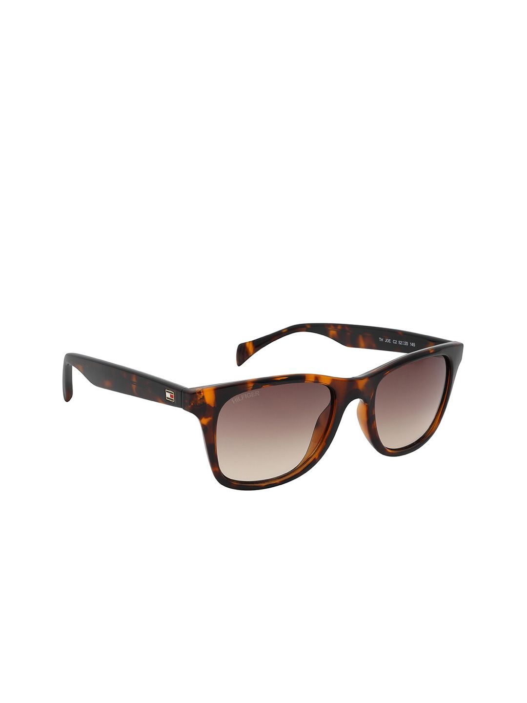 Tommy Hilfiger Unisex Brown Lens & Brown Wayfarer Sunglasses with UV Protected Lens Price in India