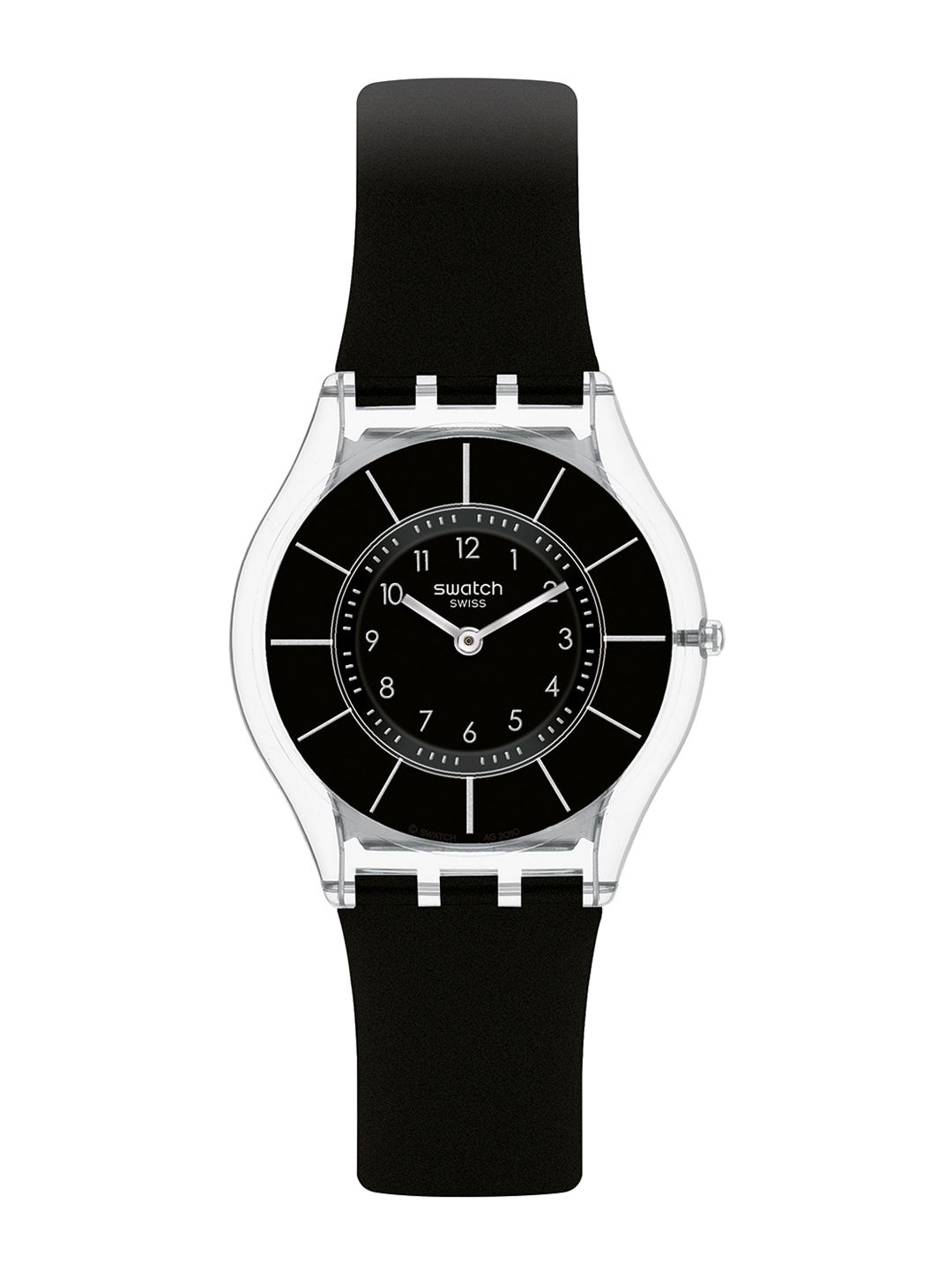 Swatch Unisex Embellished Dial & Ceramic Straps Analogue Watch SS08K103 Price in India