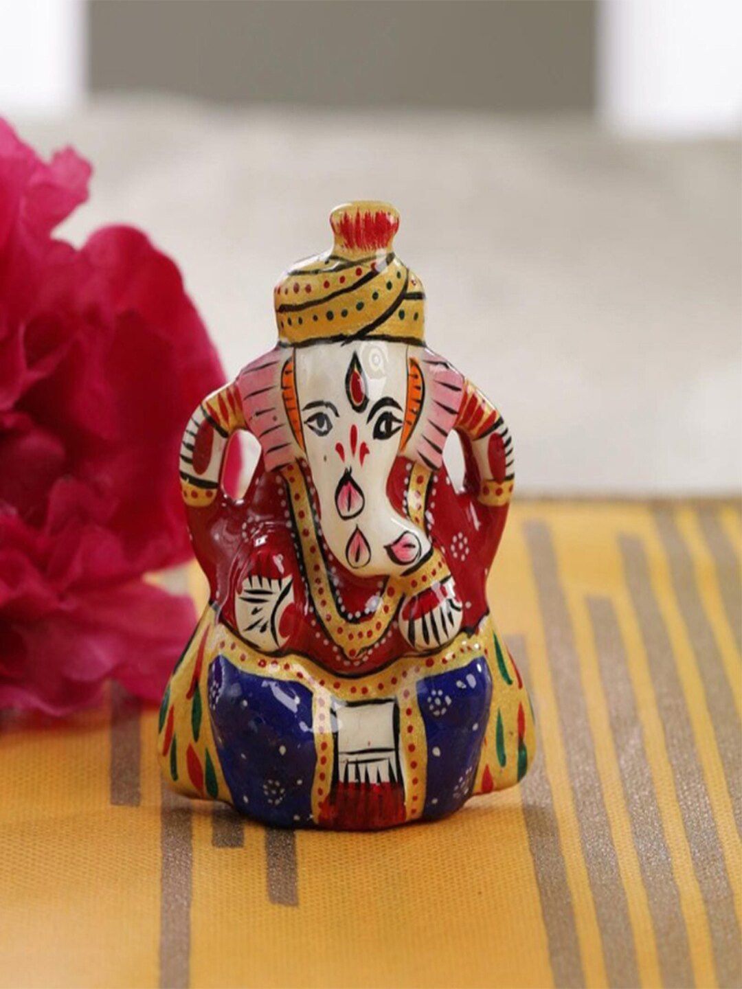 Gallery99 Multicolored Embellished Ganesha Hand Finished Showpiece Price in India