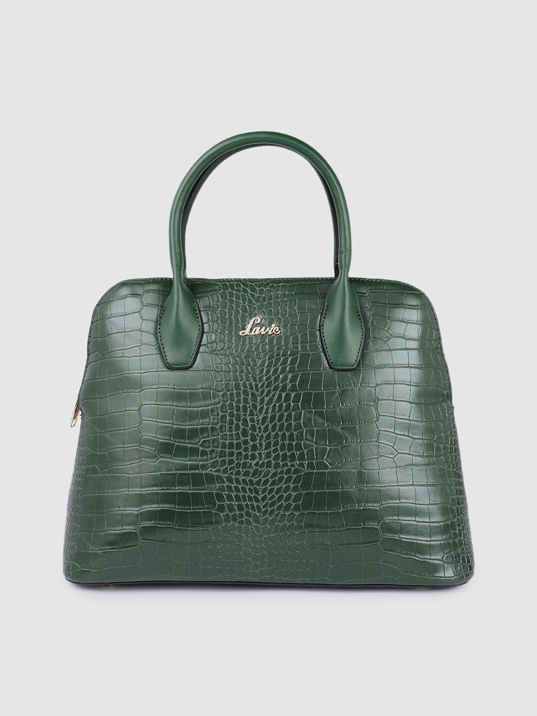 Lavie Women Green Textured Structured Handheld Bag Price in India