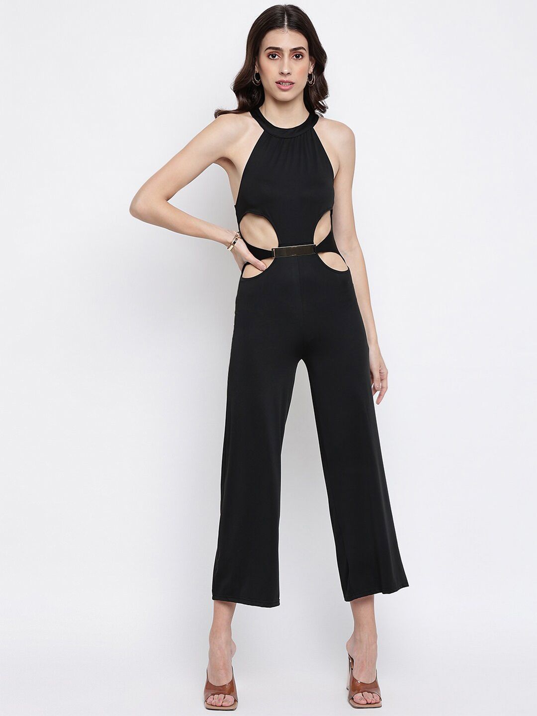 iki chic Black Basic Jumpsuit Price in India