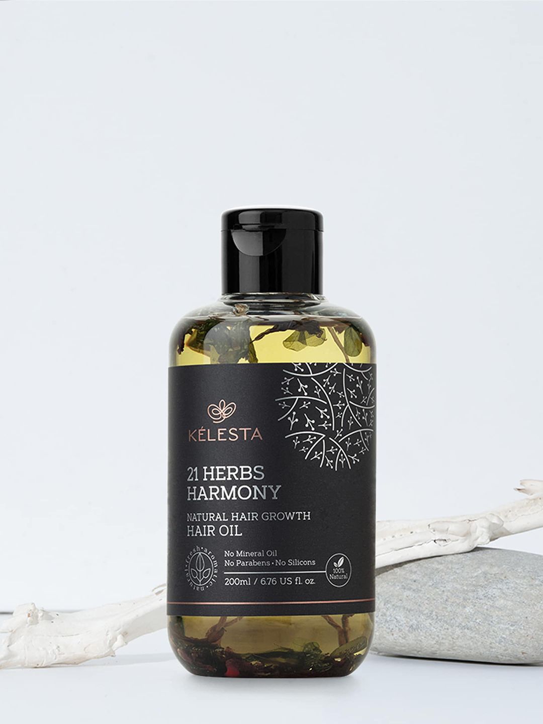 KELESTA 21 Herbs Harmony Natural Hair Growth Hair Oil - 200 ml Price in India