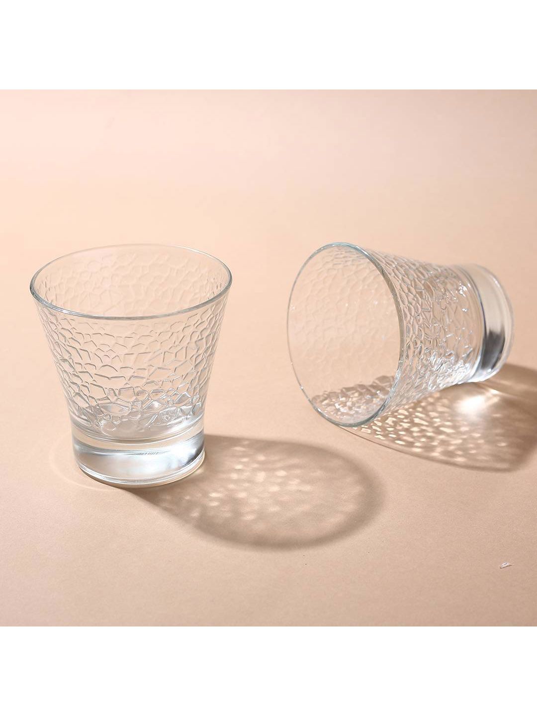 Wonderchef Set of 6 Transparent Textured Glass Juice Glasses Price in India