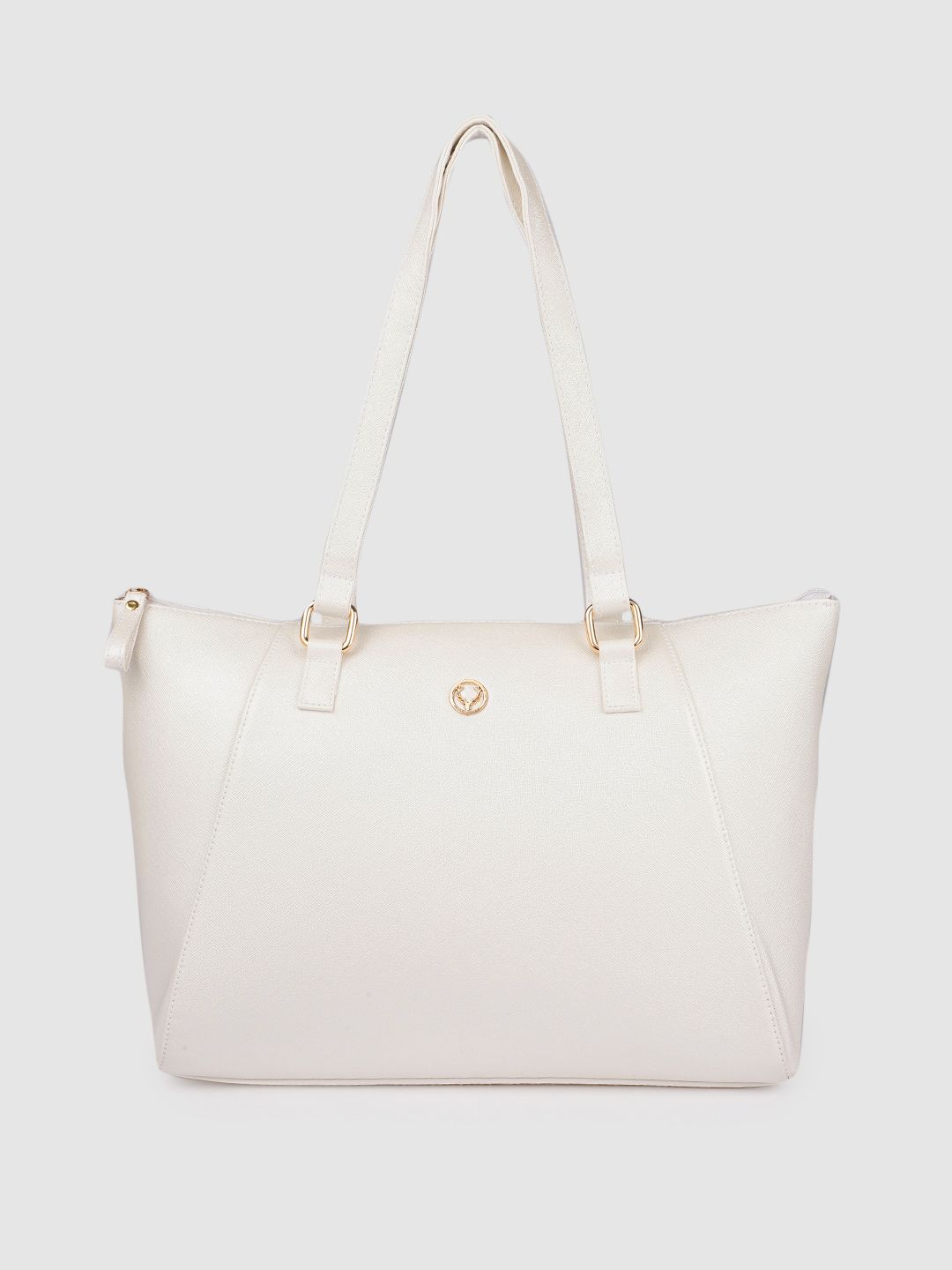 Allen Solly White PU Structured Shoulder Bag Price in India