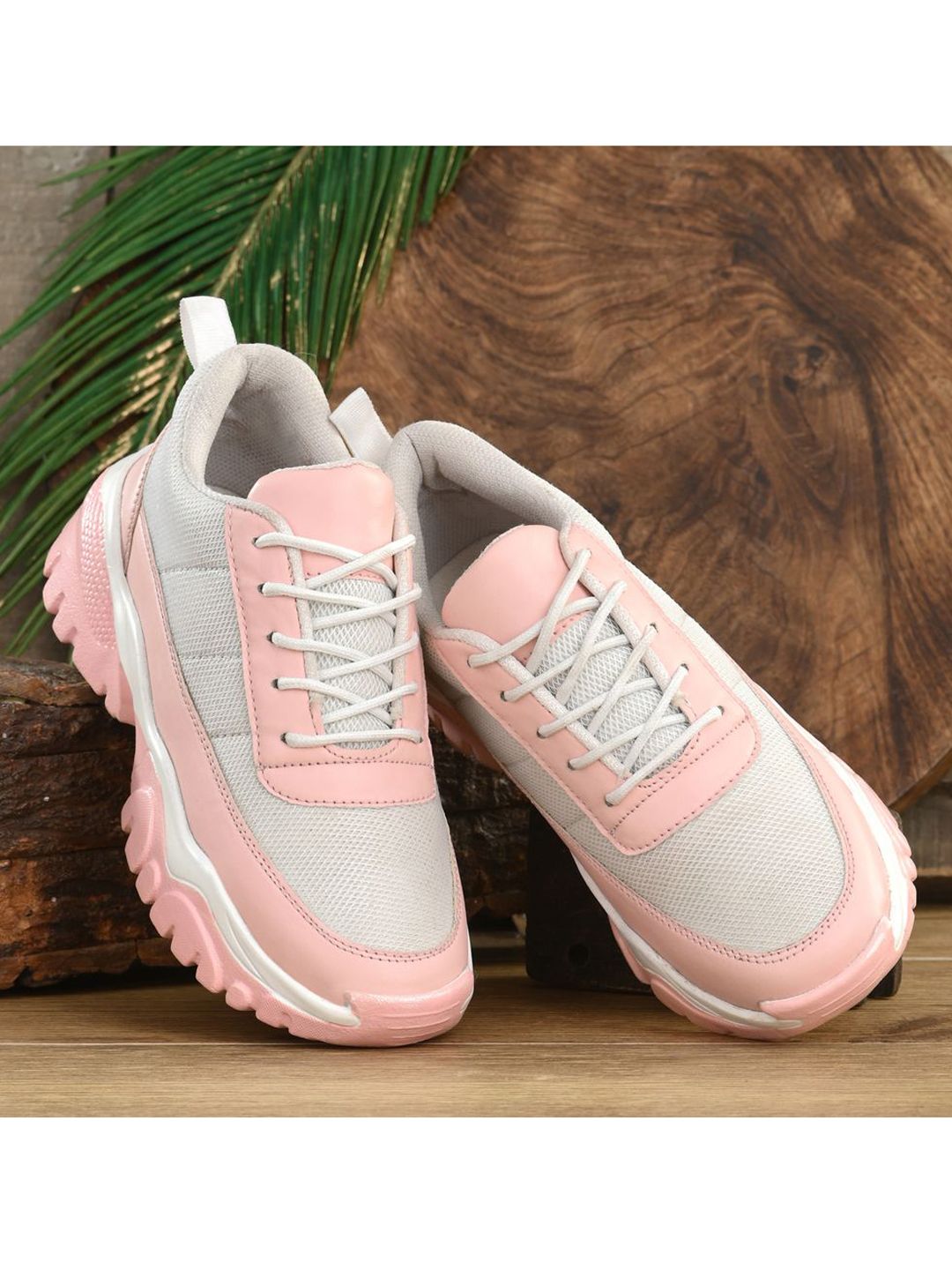 DEAS Women Pink Colourblocked Sneakers Price in India