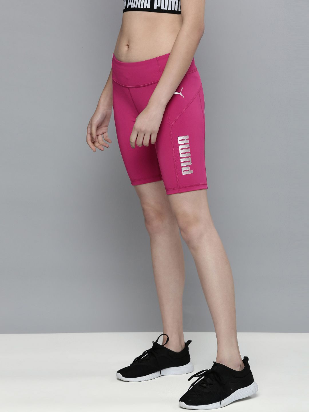 Puma Women Pink Slim Fit Sports Shorts Price in India