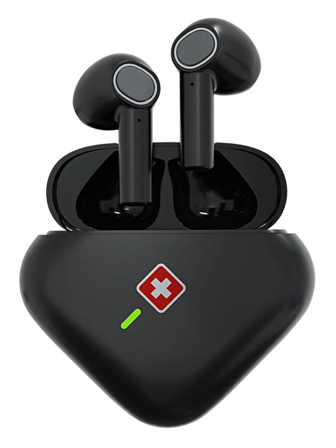 SWISS MILITARY Black solid PIN-NA PODS  Earbuds Price in India