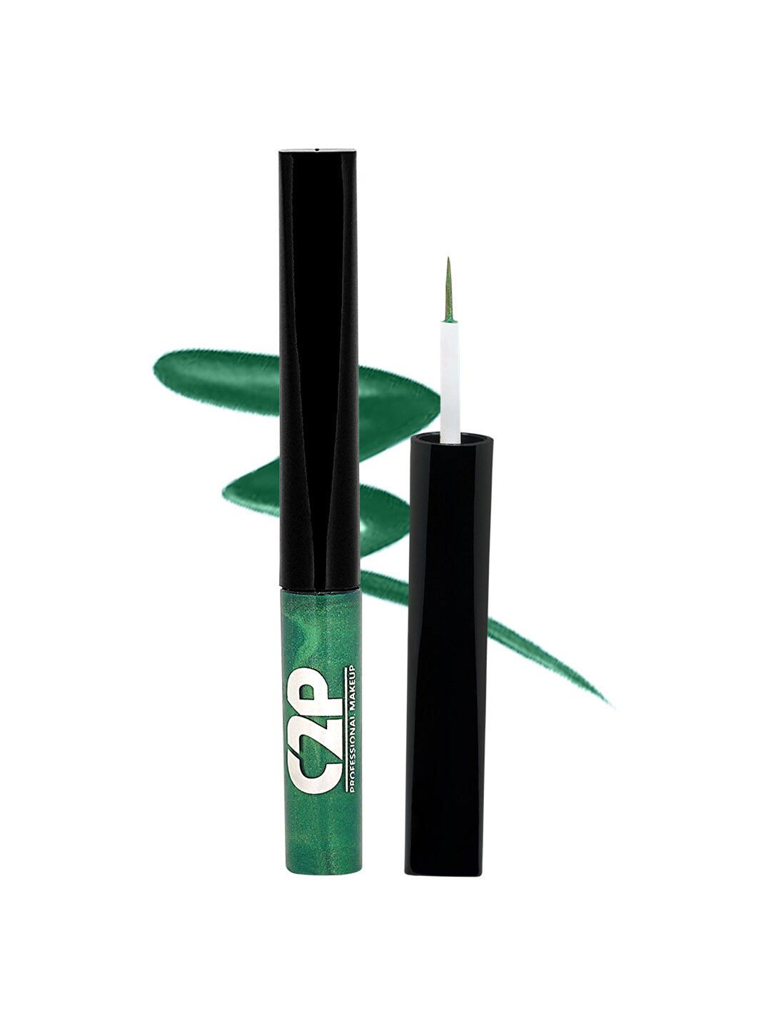 C2P PROFESSIONAL MAKEUP Frame Me Metallic Colors Eyeliner - Green 04 Price in India