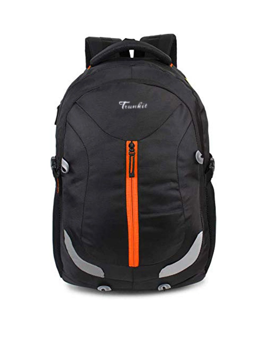 TRUNKIT Unisex Black & Orange Backpack Price in India