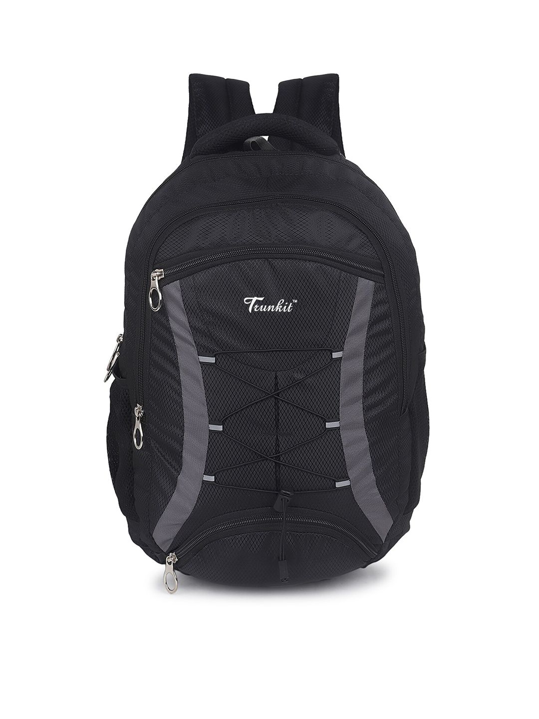 TRUNKIT Unisex Black & Grey 15 Inch Laptop Backpack Price in India