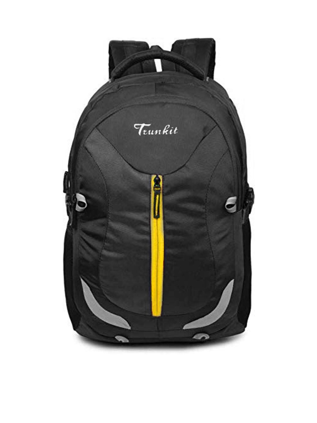 TRUNKIT Unisex Black & Yellow Laptop Backpack Price in India