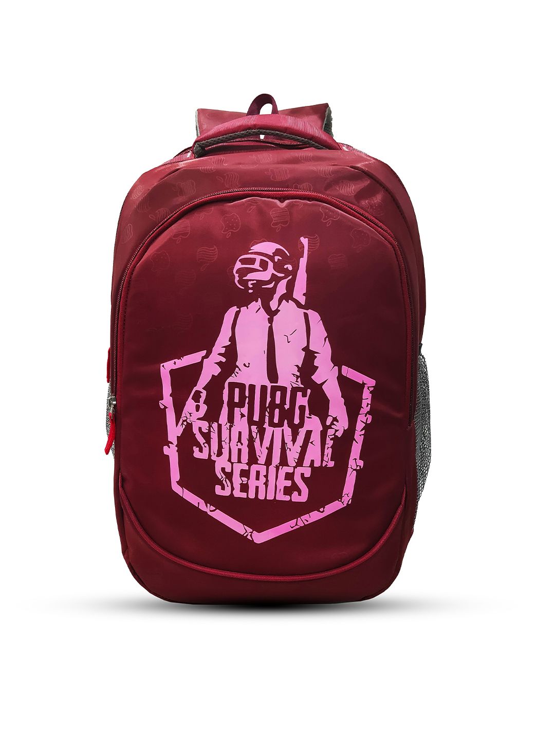 TRUNKIT Unisex Maroon Graphic Waterproof 15 Inch Laptop Backpack Price in India